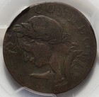 1787 Connecticut Colonial Copper  m 4-l   Horned Bust   pcgs Vg10 