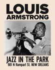Louis Armstrong Jazz In The Park Mini 13  X 19  Concert Poster Only Or Framed