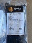 Heavy Duty 500 Pieces 12  Black Nylon Cable Wire Straps Gtse Brand Zip Ties