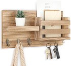 Mail Organizer For Wall Mount     Key Holder With Shelf Includes Letter Holder    