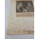 Handwrote Note Signed Estes Kefauver W  Daughter Newspaper Clipping Sent To Dad