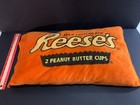 Reese   s Peanut Butter Cups Plush Pillow     20    X 11    Vintage Fun Candy Decor