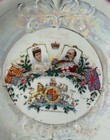 Vintage British Royal Memorabilia Bowl Plate Hm King Edward Vii Queen Alexandra