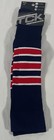 Tck Performance Baseball Football Knee High Striped Socks Navy  Red  White Sz L