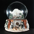Timberline Lodge Musical Snow Globe 6 Inch  let It Snow 