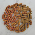 60pcs Dreadlocks Wood-like Hair Jewelry Imitation Wood Long Tube Beads Hair Acce