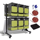 Tecspace Folding Table And Chair Cart  400 800 Lbs Capacity For 42 84 Chairs