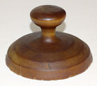 Antique Primitive Sweet Patina  Hand Carved Treen Wood Butter Print Stamp Mold