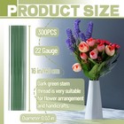 200 Pcs 22 Gauge Floral Stem Wire Flower Arrangements And 16 Inches  Green