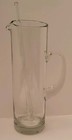 Vtg Hand Blown Glass Martini Pitcher With Handle  Pour Spout   Glass Stirrer Rod