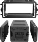 2u 4u 6u Rolling Rack Case Watertight Dust-proof Rackmount Flight Case W wheels