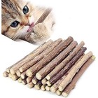 10 Pcs Organic Catnip Chew Sticks Natural Silvervine Teeth Cleaning Toys New