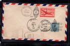 Us  First Flight  To India  Stamps On Both Sides   1947