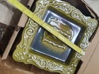Lot Of 2 New In Original Box Vintage Ceramic Green Ashtrays Ea10-2 Olive Nib