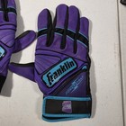 Franklin Powerstrap Batting Gloves Adult Medium Purple Black Teal Nwot