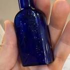 Rare Antique vintage Cobalt Blue Medicine Bottle Japanese  