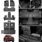 Floor Mats For 2017-2023 Gmc Acadia 6 Passenger Captain Chairs-all Weather 