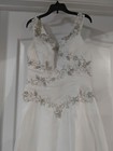 Ivory Wedding Gown Size 10 With Silver Accents Never Worn