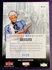 2023 Fleer Ultra Wolverine Medallion  m-38 Quicksilver Sapphire  d 21 25 Sp