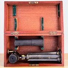 Antique French Ship Maritime Brass Telescope Tripod Mount Nautical Spyglass