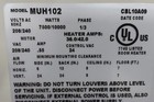 Qmark Muh102 208 240vac 25 600 34 100 Btuh Electric Wall   Ceiling Unit Heater