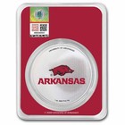 University Of Arkansas 1 Oz Silver Colorized Round  in Tep 
