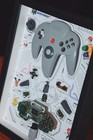 Teardown Art framed Nintendo N64 Disassembled wall Decor unique Gift For Him
