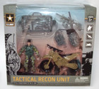 2 Nib Us Army Playsets - Tactical Recon Unit - Combat Soldier W motorcycles