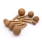 Brazed Diamond Grinding Head Spherical Fine   Coarse Sand Polishing 6mm Shank