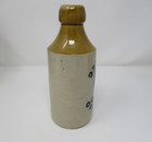 Antique British Stoneware Ginger Beer Bottle Drew   Co Oswestry Glazed Stoneware