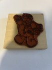 Large Snowman Christmas Rubber Stamp - Wood Mounted