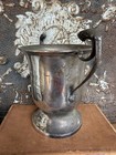 Vintage Loving Cup Heavy Silver Plated English Trophy With Ornate Handles