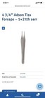 Boss Instruments Forceps Adson 1x2 Teeth 12cm Serrated   german   new 