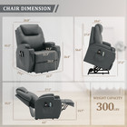 Power Lift Recliner With Massage And Heat  Infinite Position And Side Pockets