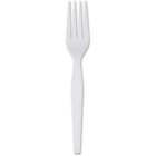 Fh217 Plastic Tableware  Heavyweight Forks  White  1000 carton