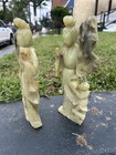 Wonderful Antique Pair Of Resin Figurines