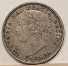 Very Nice 1858 Canada 20 Cent Piece Key Date Mintage 750 000 One Year Type Coin