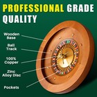 Leyndo 20 Inch Wooden Roulette Wheel With 4 Roulette Balls Casino Grade