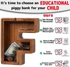 Alphabet Money Bank With Initial  f  9 Inch Tall