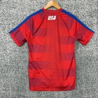 Usa National Team Soccer Jersey Mens Large Red Nike Dri-fit Shirt Usmnt L