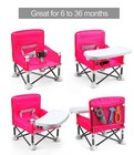 Portable Travel Seat With Tray  Folding Baby Seat High Chair For Dining Table   