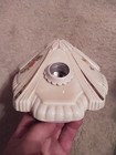 Vintage 1930s Porcelain Double Light Flush Mount Ceiling Light Fixture