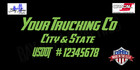 Truck Door Decal Set X2 Custom Company Name Usdot City State Sign Oracal