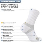 Ankle Compression Athletic Crew Socks Men Women  Cushioned Tennis Socks Runni   
