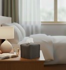 Tissue Box Cover Holder  Square With Bottom Belt By  - Pu