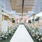 White Aisle Runner For Wedding Velvet Aisle Carpet 2ftx15ft Wedding Accessori   