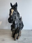 Brown Or Black Horse Resin Head Bust Figure Statue  - 17x12 