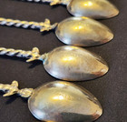 Old 1800s  Italian Figural Silver Spoons 17 Pc - Venice   Roman   Ship Motifs