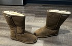 Bearpaw Emma Women   s Brown Suede Pull-on Faux Fur Lined Boots Womens Us 8