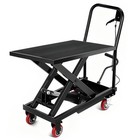    hydraulic Lift Table Cart 500lbs Capacity 28 5 32  Lifting Height Single Scisso